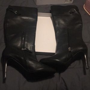 Knee high leather boots